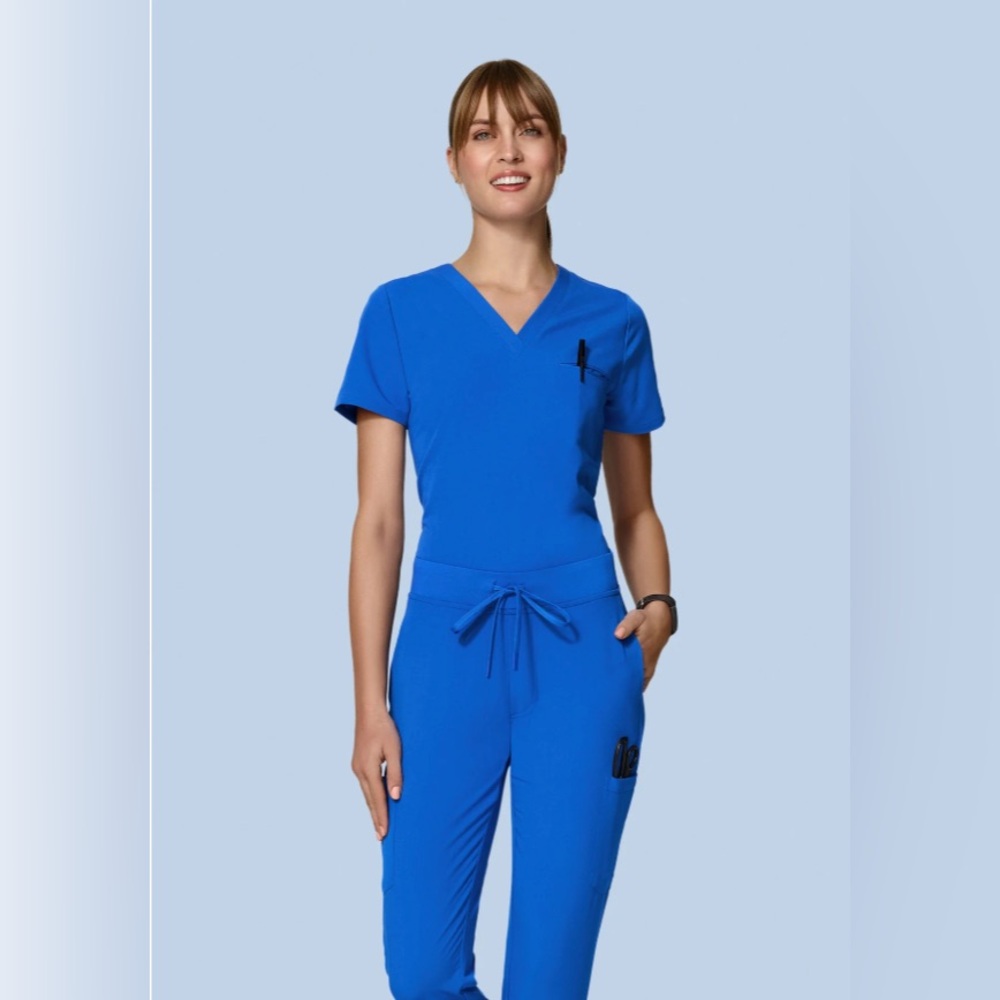Mandala Royal Blue Scrub Set (Sz S)